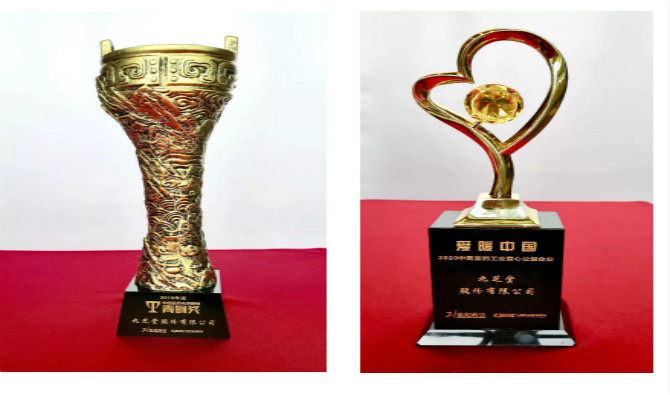 热烈祝贺ok138太阳集团荣获2019年度中国医药市场营销青铜奖，与“爱暖中国——2020中国医药工业爱心公益企业”称号！