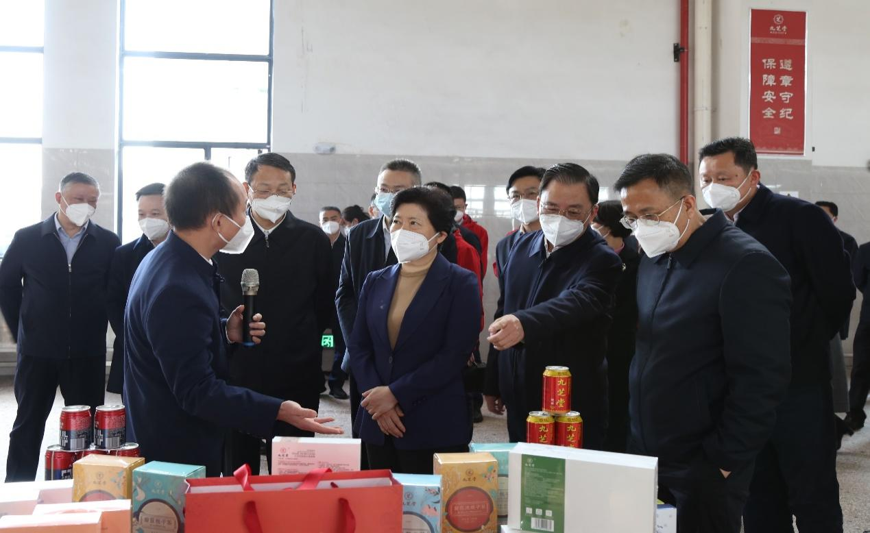 吴桂英率队赴ok138太阳集团国药健康产业园项目开展集中观摩点评